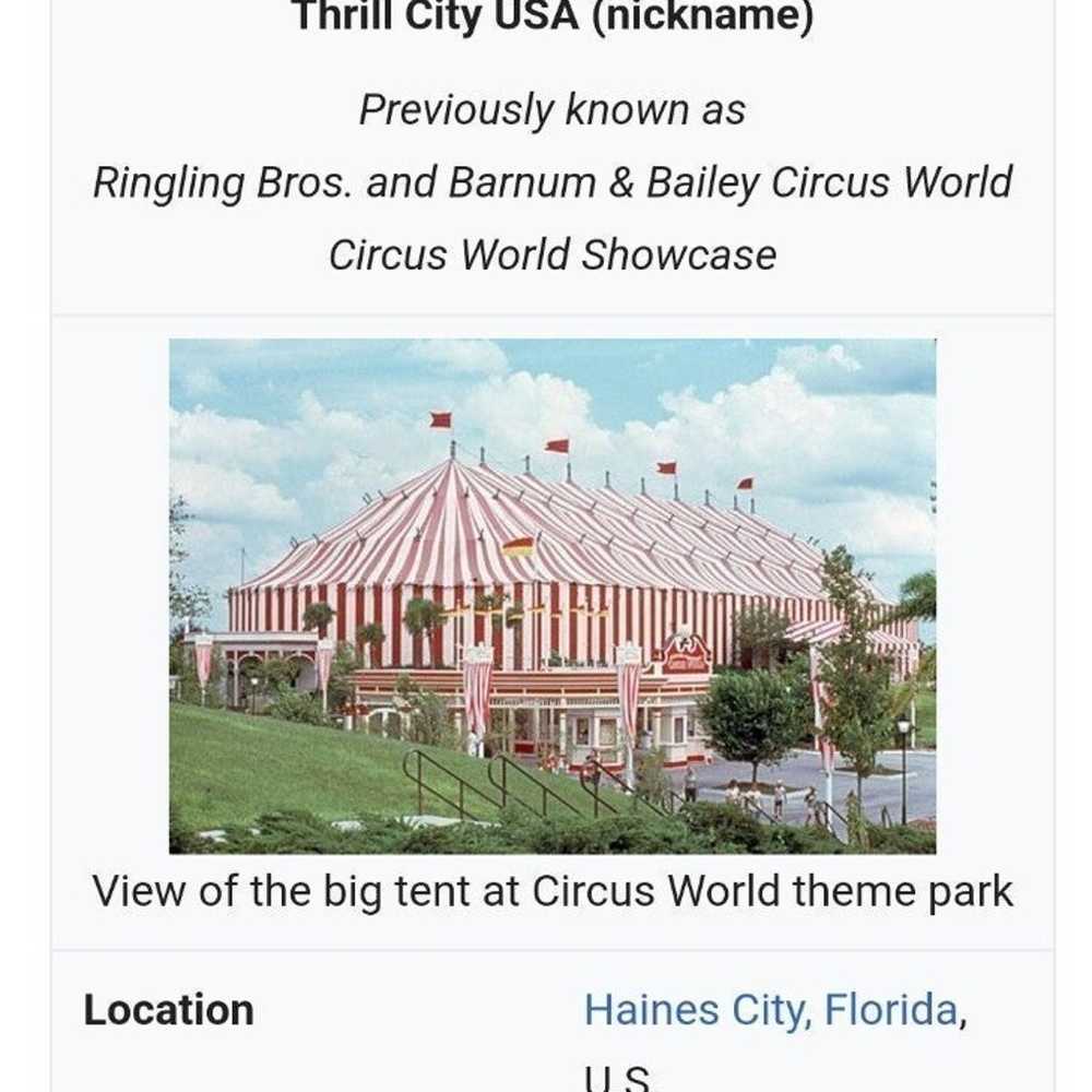 Vintage 70s 80s Circus World Thrill City USA sing… - image 2
