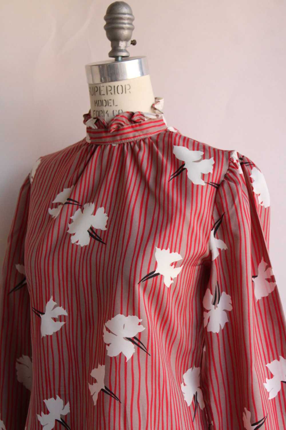 Vintage Vintage 1980s Blouse, Russ Petities Red a… - image 7