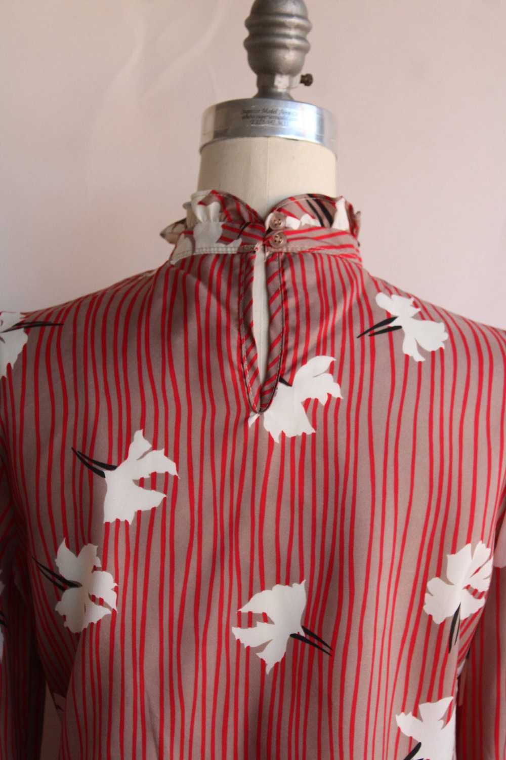 Vintage Vintage 1980s Blouse, Russ Petities Red a… - image 9
