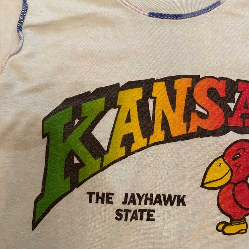 80s Kansas The Jayhawk State T Shirt - image 2