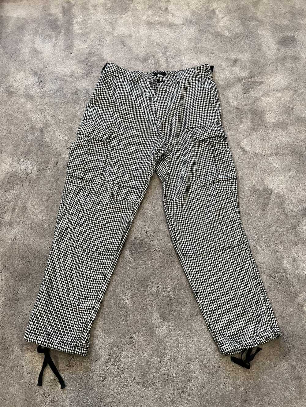 Stussy Stussy Houndstooth Double Knee Cargo - image 2