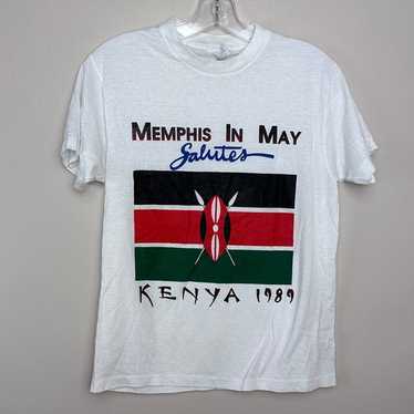 Vintage 1980s Memphis in May Salutes Kenya 1989 T… - image 1