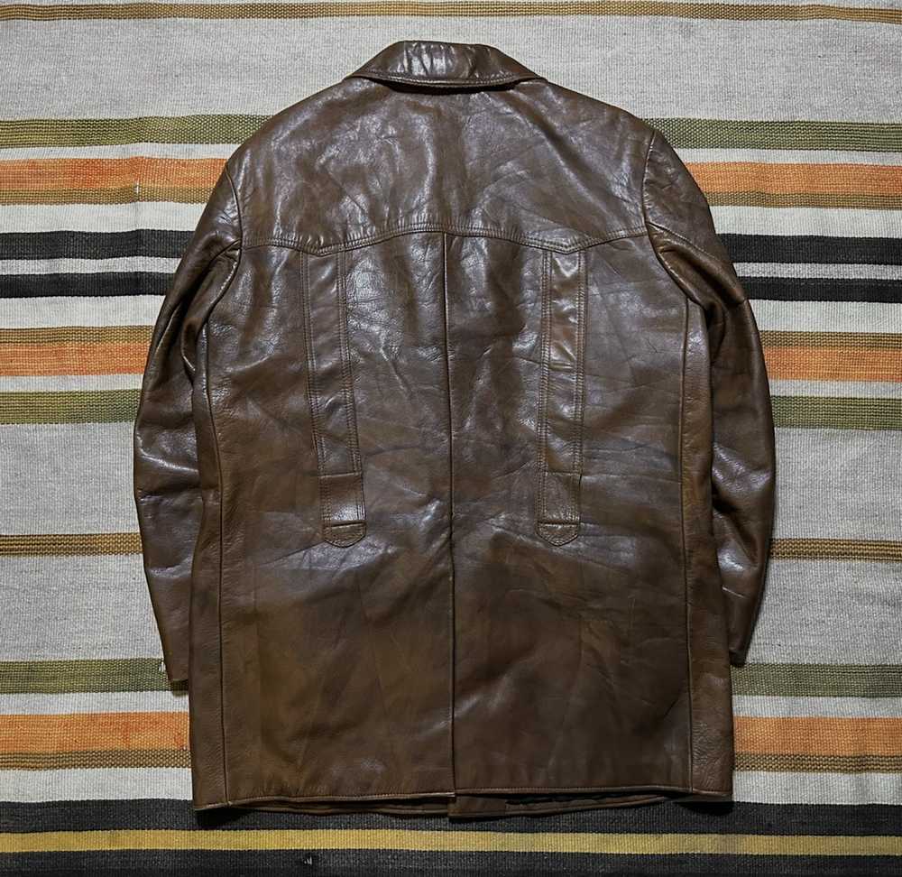 Leather Jacket × Vintage Vintage 60s Swedish Deer… - image 10