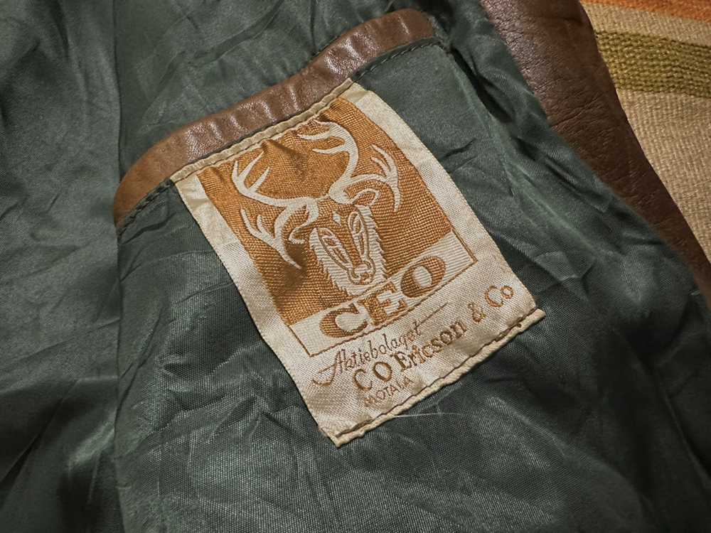 Leather Jacket × Vintage Vintage 60s Swedish Deer… - image 7