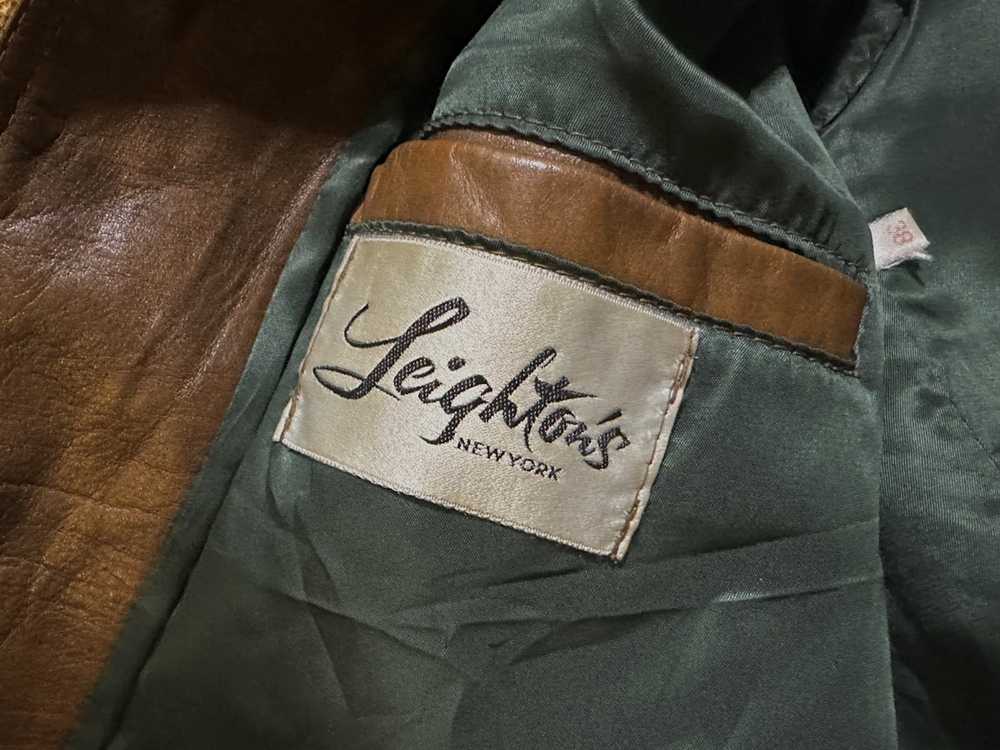 Leather Jacket × Vintage Vintage 60s Swedish Deer… - image 8