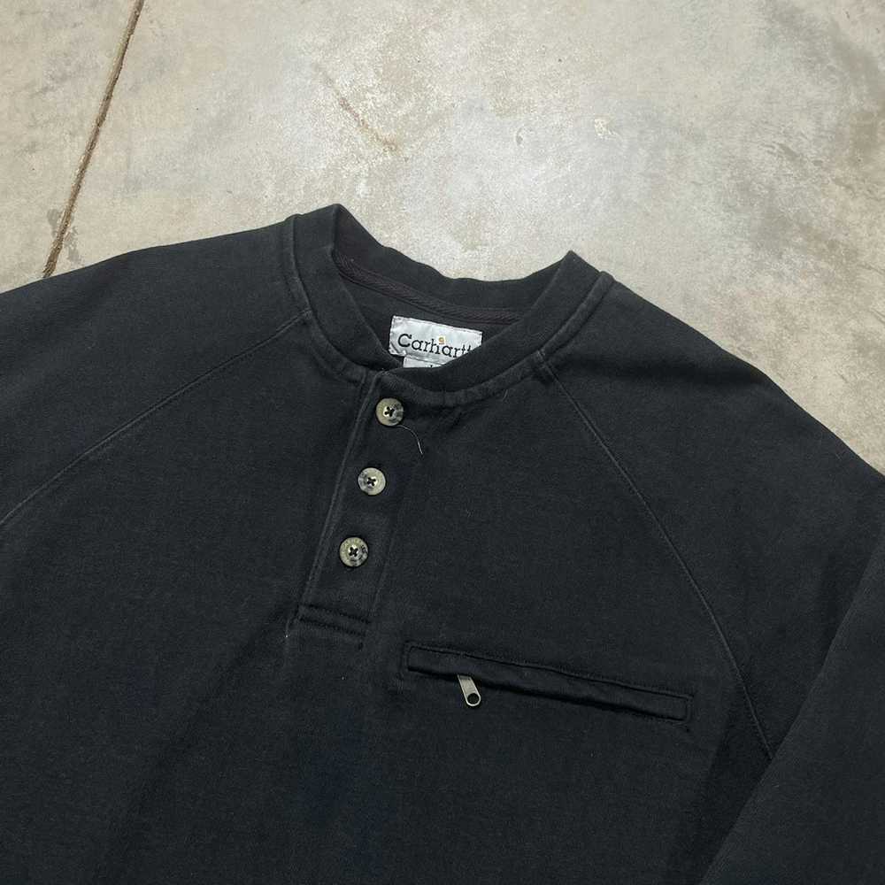 Carhartt × Vintage Vintage Carhartt Henley Long S… - image 2