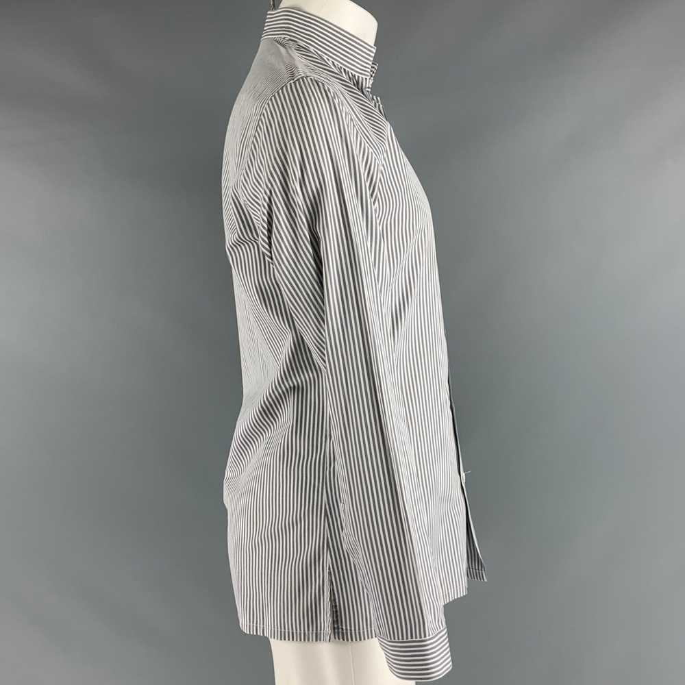 Dior Grey White Stripe Long Sleeve Shirt - image 2