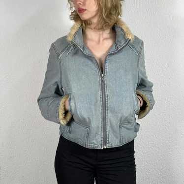 Other × Very Rare × Vintage Baby blue cool jacket… - image 1