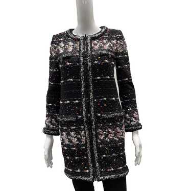 CHANEL COCO CC Mark Star Button Tweed Dress Women Size 38 Black From Japan  USED