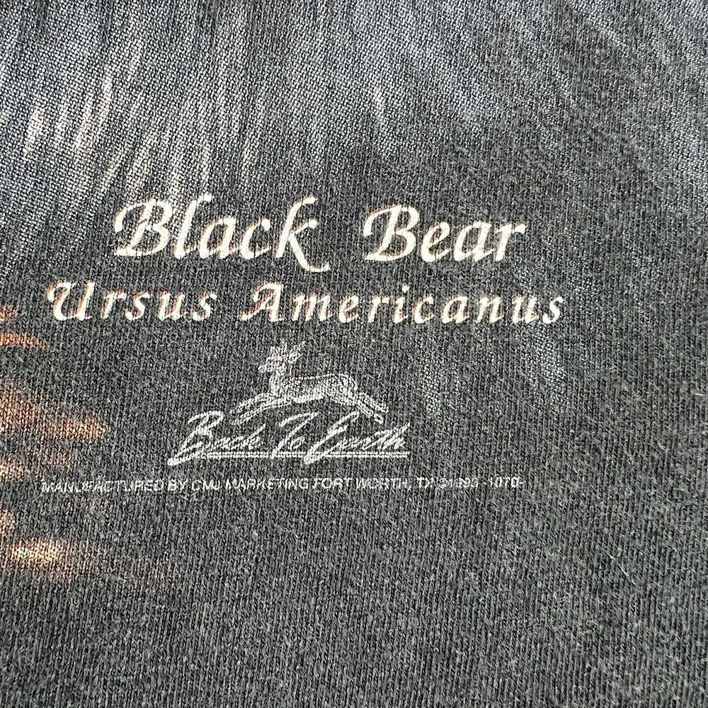 Streetwear × Vintage VTG 90s 3D Emblem Black Bear… - image 3