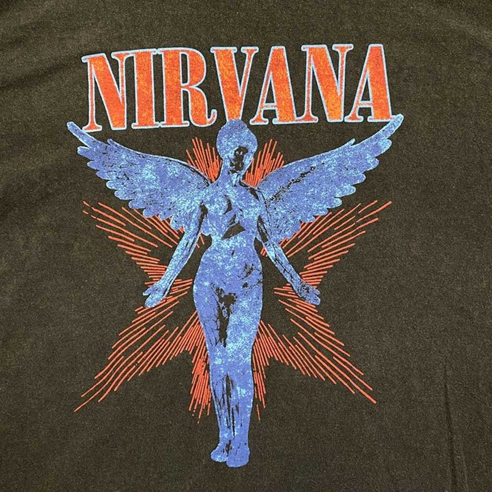 Nirvana In Utero Rock Tshirt size small - image 2