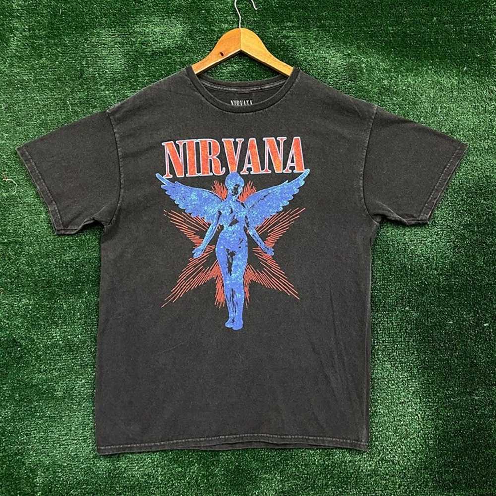 Nirvana In Utero Rock Tshirt size small - image 5