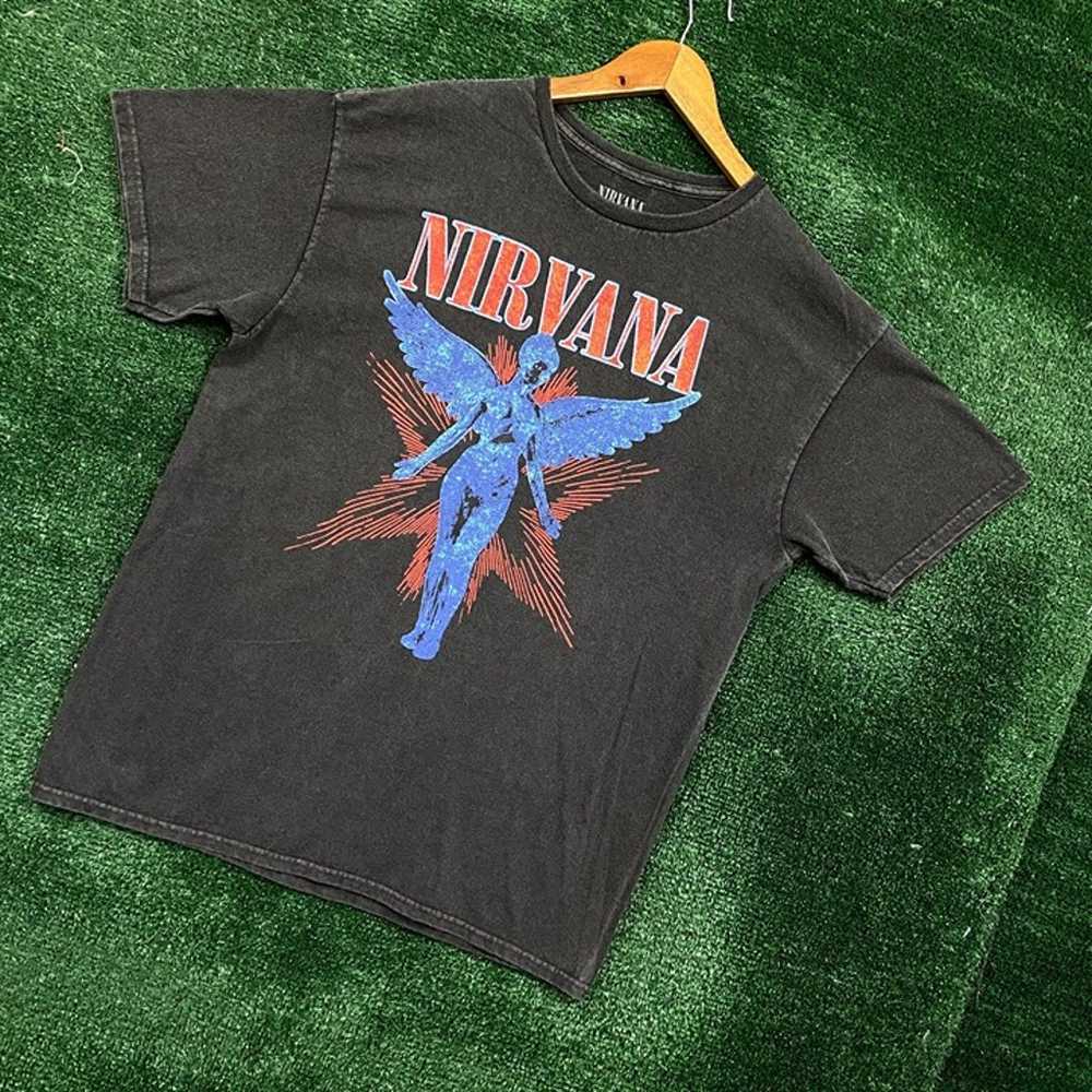 Nirvana In Utero Rock Tshirt size small - image 6