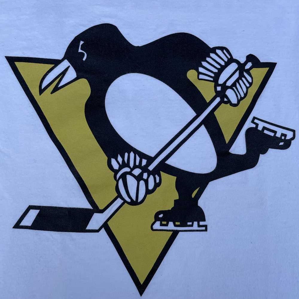 Vintage Pittsburgh Penguins Hockey White Graphic … - image 3
