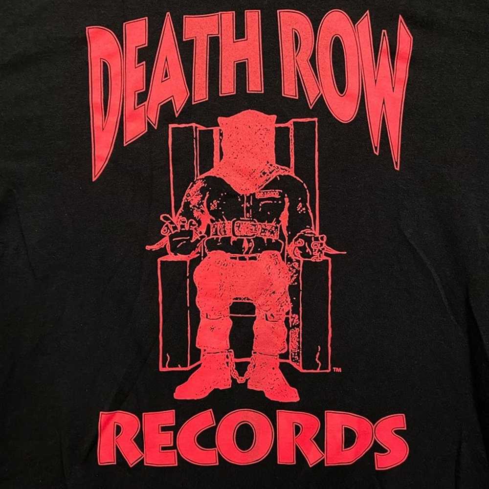 Deathrow Records Electric Chair L/S shirt size me… - image 2