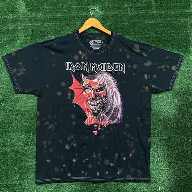 Iron Maiden Number of the Beast bleach wash Tshir… - image 1