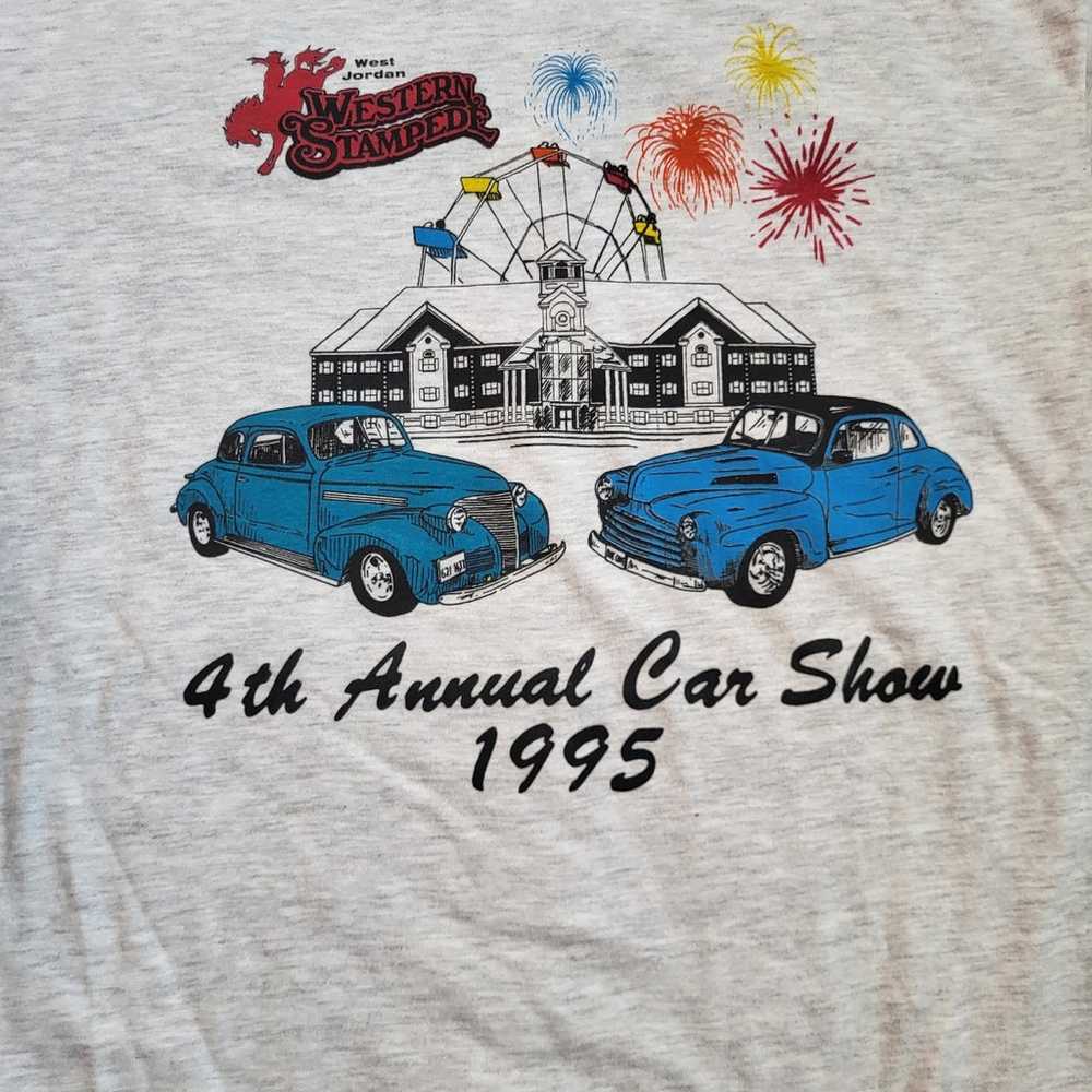 Vintage 1995 car show single stitch shirt - image 2