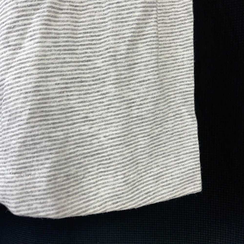 Vintage 90s Tee Jays Gray Striped L T-Shirt Large… - image 7