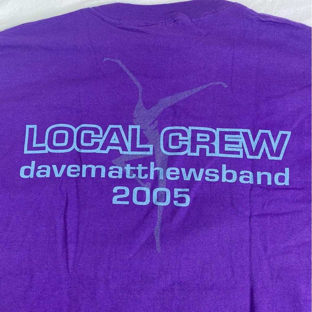 Dave Matthews Band Y2K Tshirt for Local Crew 2005 - image 7