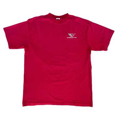 Vintage Corvette Red Embroidered T-shirt - image 1