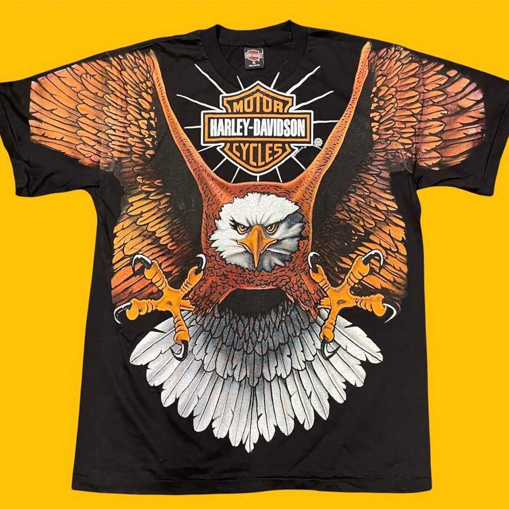 Harley Davidson vintage boot Tshirt - image 1