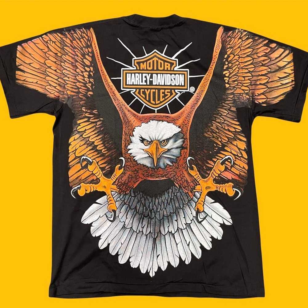 Harley Davidson vintage boot Tshirt - image 2