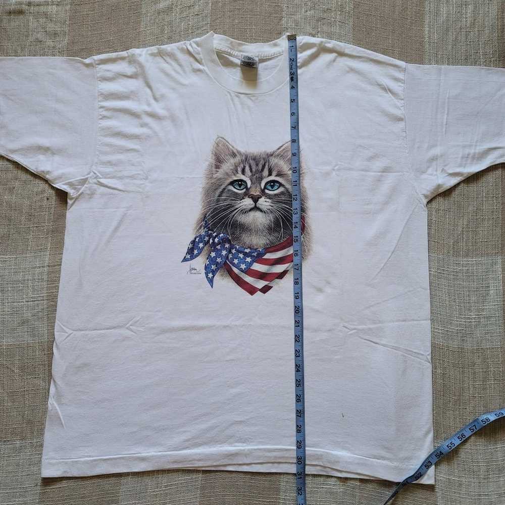 Retro Patriotic Kitty Tshirt - image 6