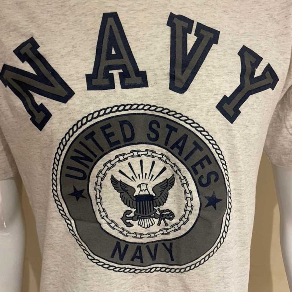 Vintage Soffe 90's Navy LOGO Shirt - image 2