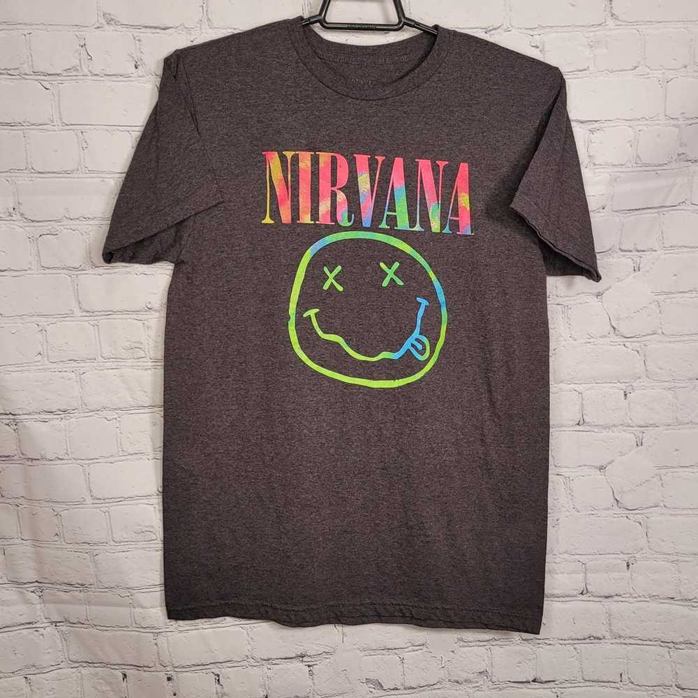 Nirvana merchandise ringneck Tshirt Medium - image 6