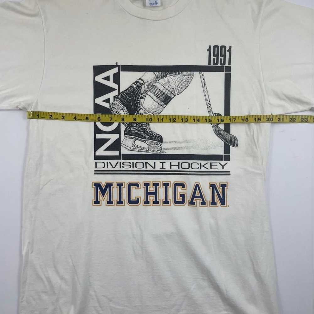 Michigan Wolverines Vintage 1991 Hockey Shirt - image 5