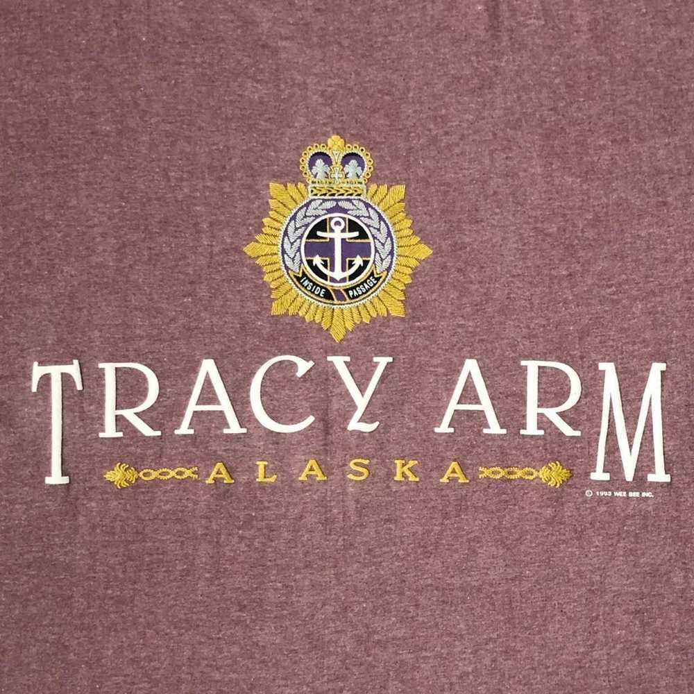 Vintage 1993 Tracy Arm Alaska T-Shirt (L) - image 2