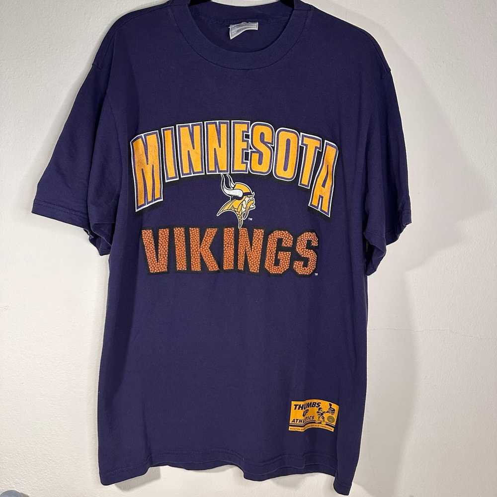 Men’s 90s Vintage Minnesota Vikings T-shirt - image 1