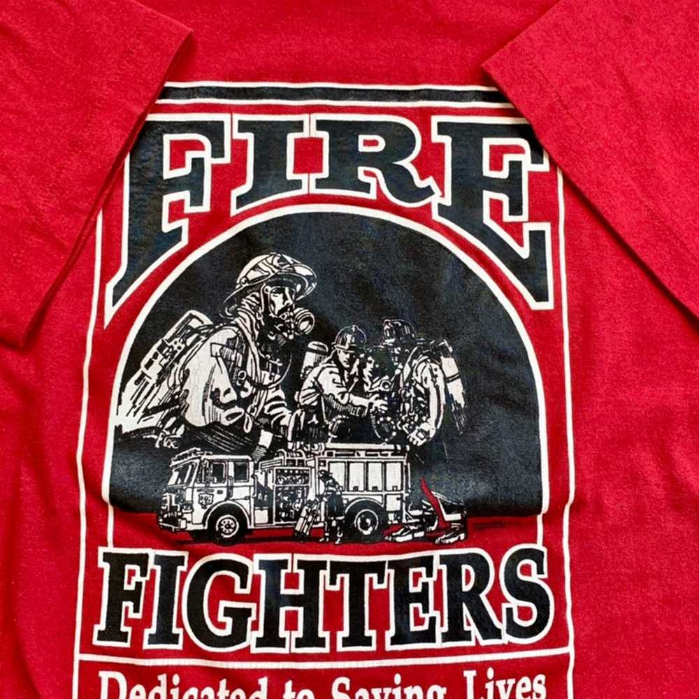 1990 Fire Fighters Single Stitch Tee - image 2