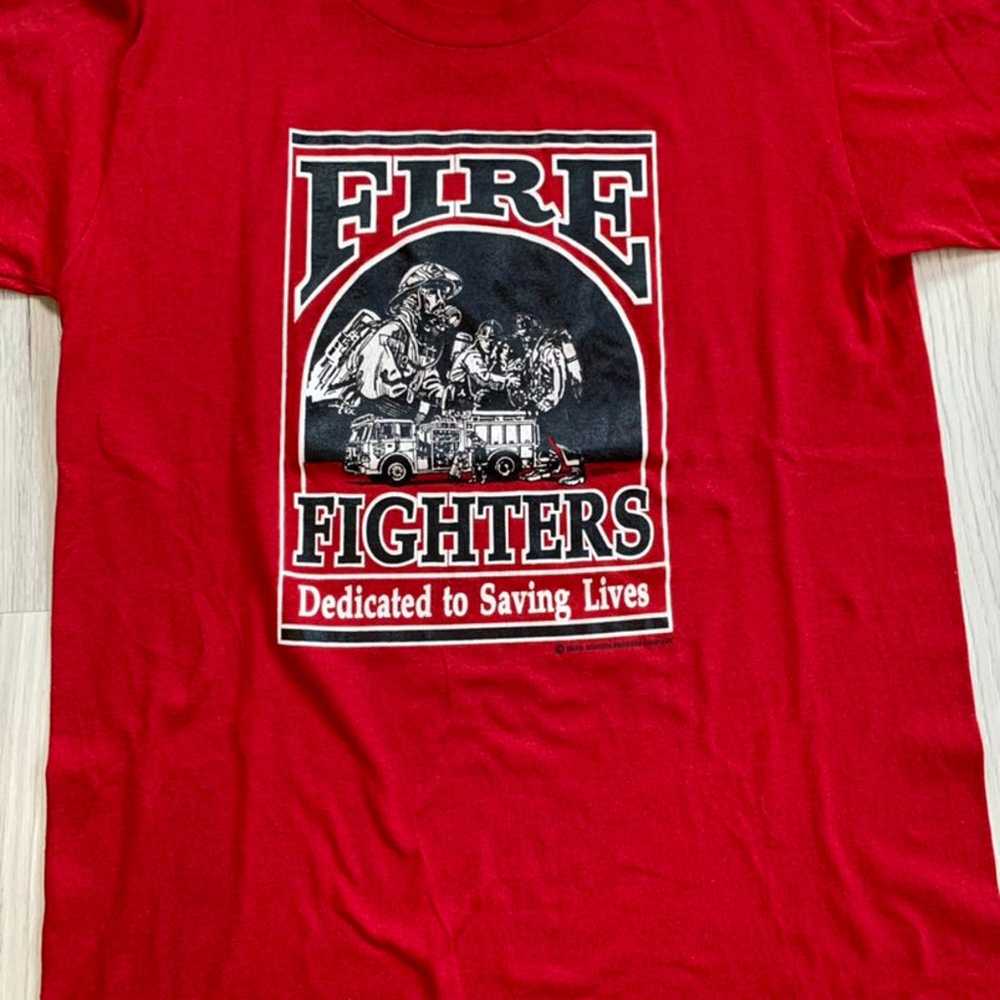 1990 Fire Fighters Single Stitch Tee - image 3