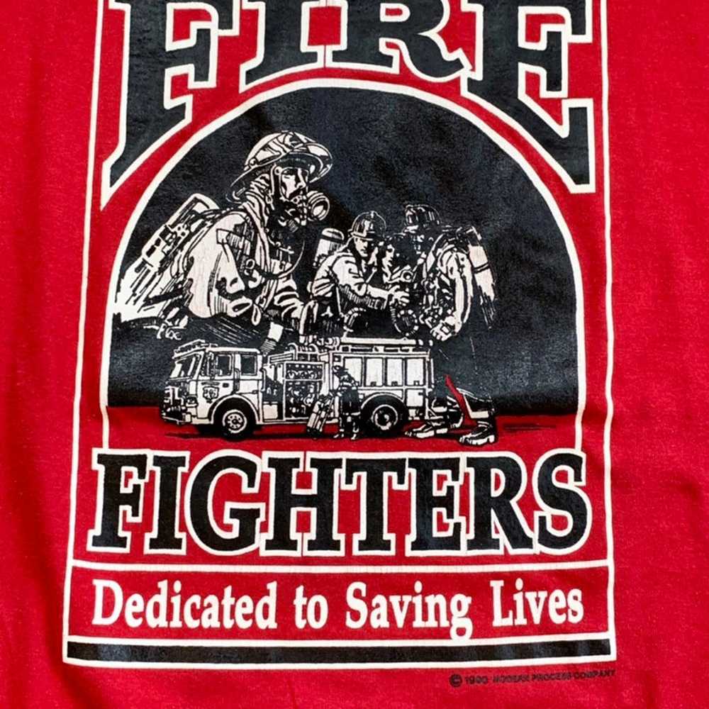 1990 Fire Fighters Single Stitch Tee - image 4