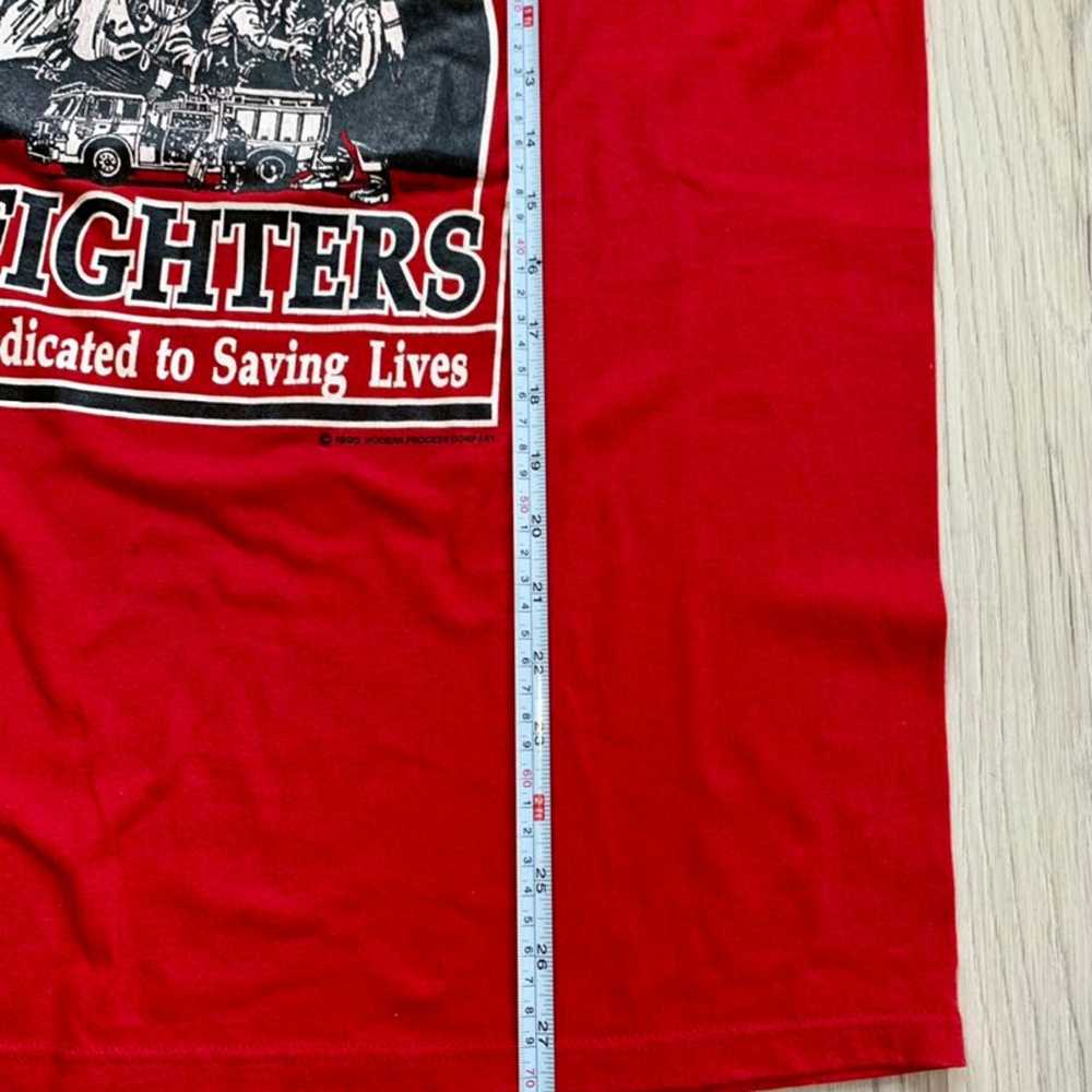 1990 Fire Fighters Single Stitch Tee - image 9