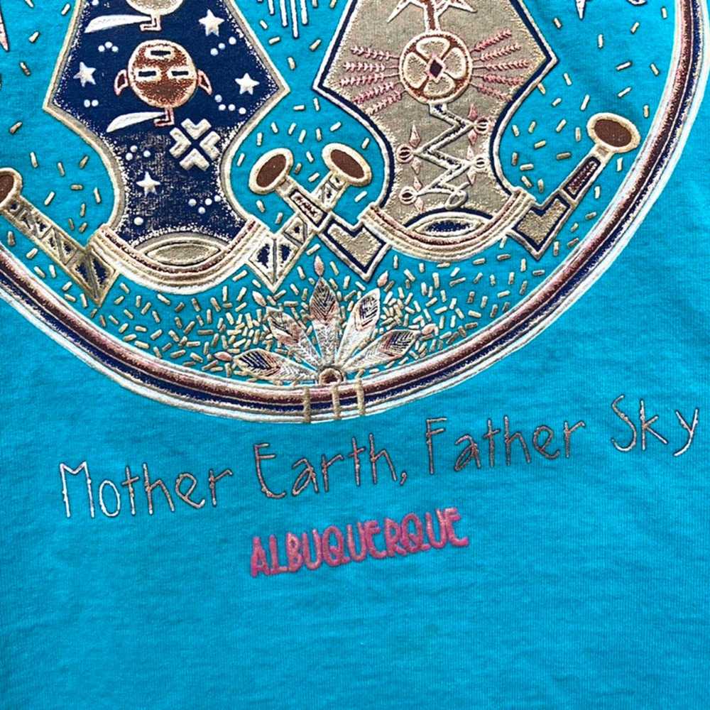 Vintage 90s Mother Earth Father Sky Native Americ… - image 4