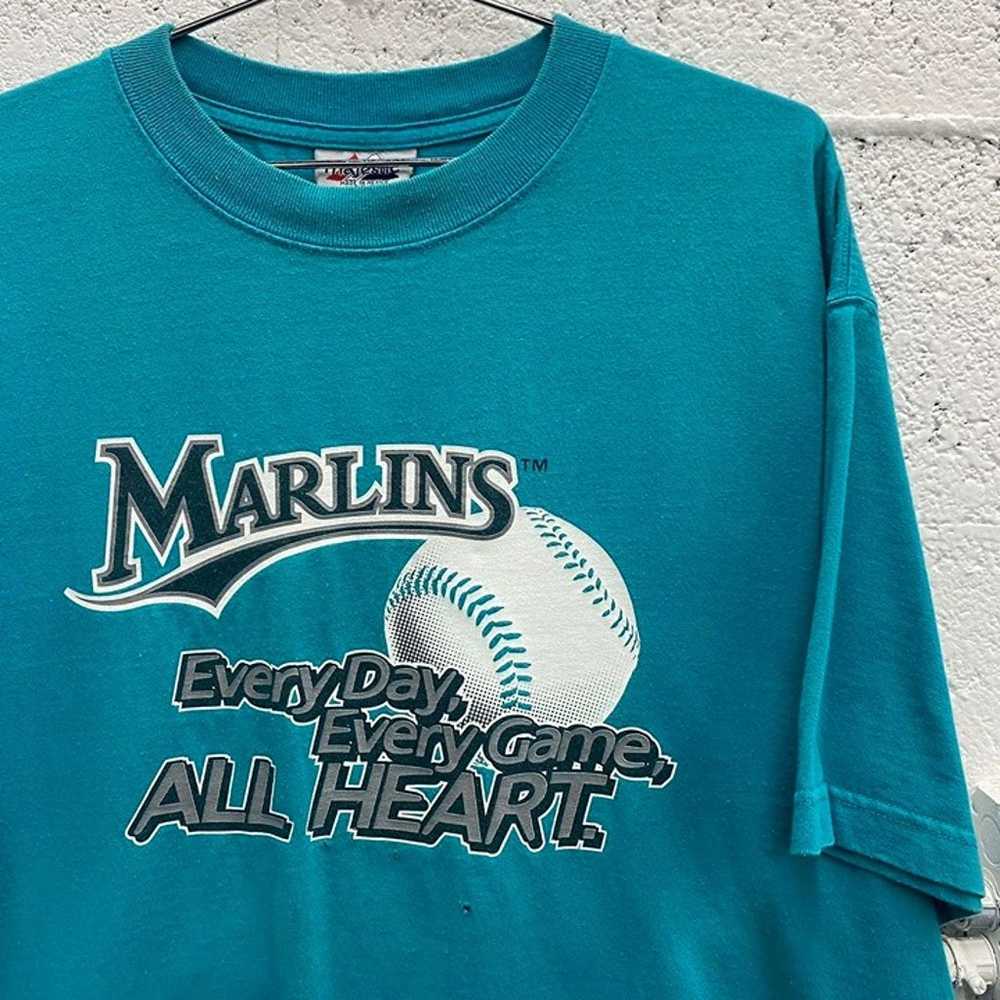 Vintage 90s Florida Marlins Baseball Miami Herald… - image 3