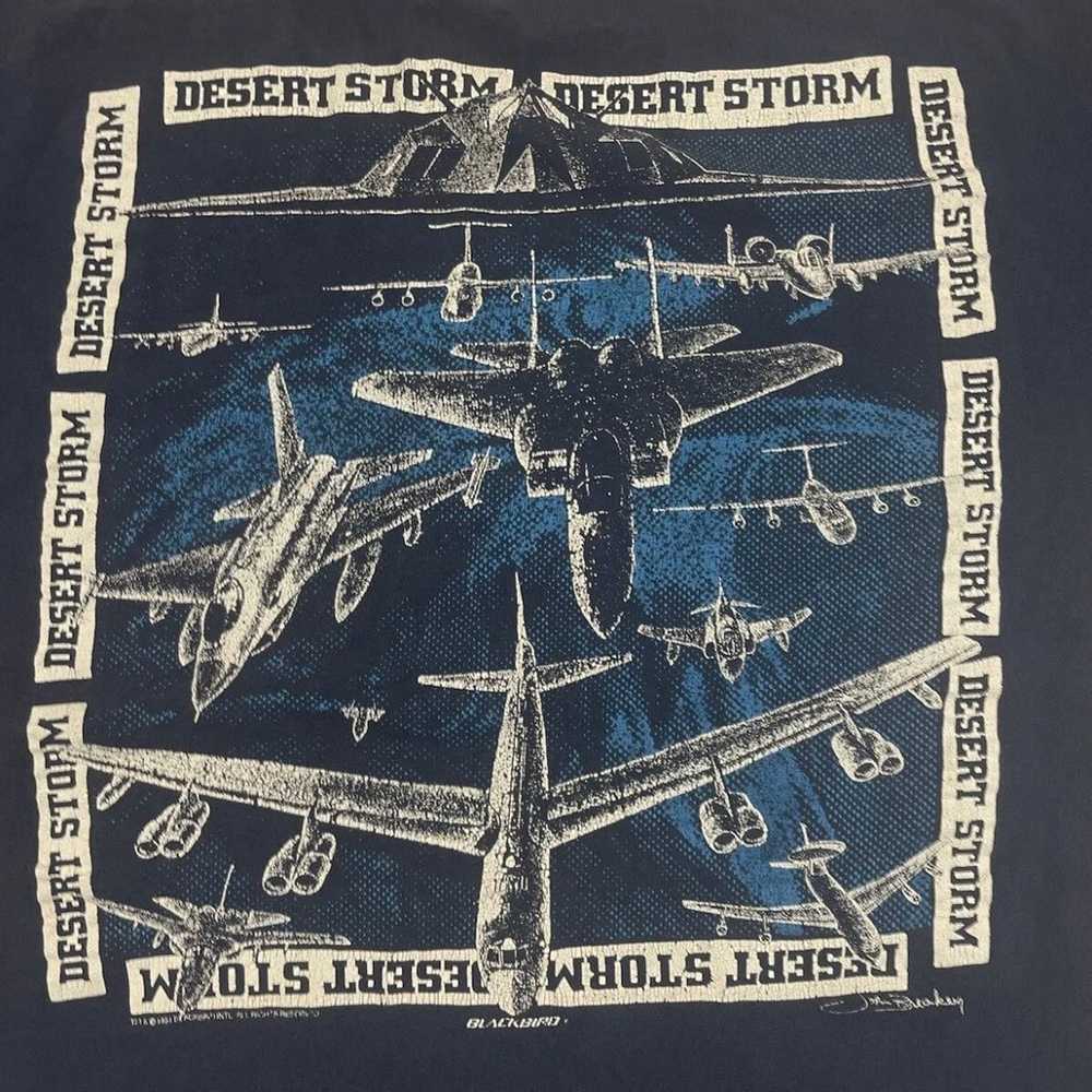 Desert Storm Aircraft Vintage Shirt - image 3