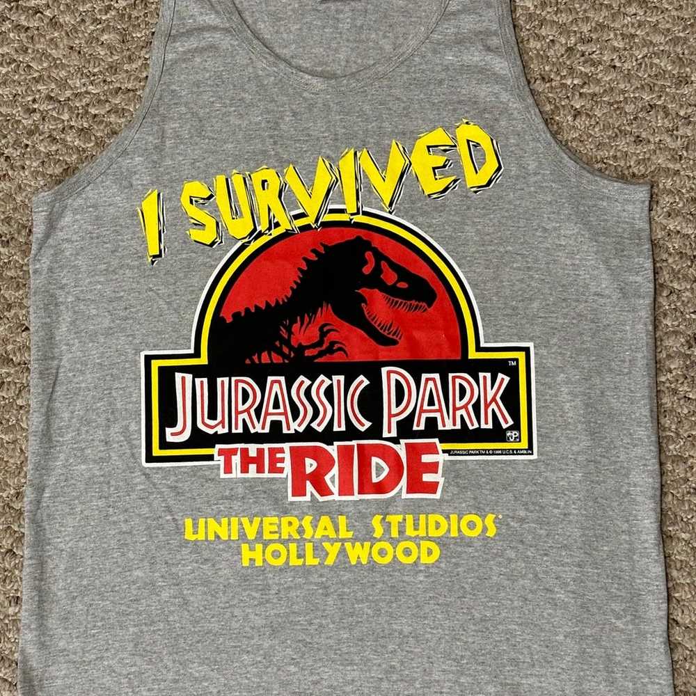 Vintage 1996 Jurassic Park I Survived The Ride Un… - image 1