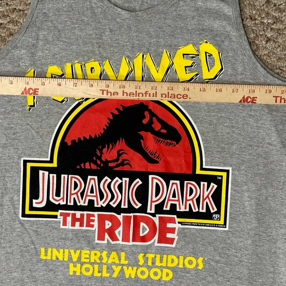 Vintage 1996 Jurassic Park I Survived The Ride Un… - image 6