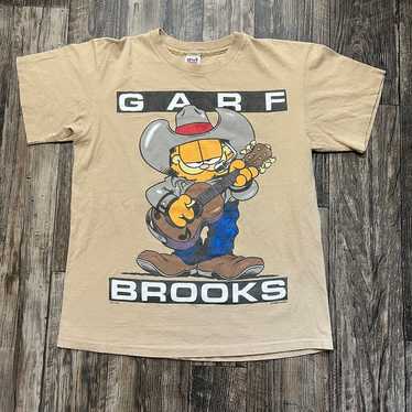 Vintage 90s Garfield Garf Brooks Tshirt
