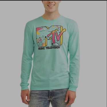 MTV logo long sleeve T shirt size XL - image 1