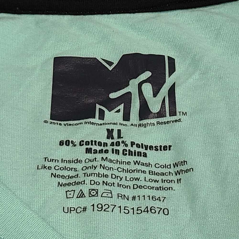 MTV logo long sleeve T shirt size XL - image 5