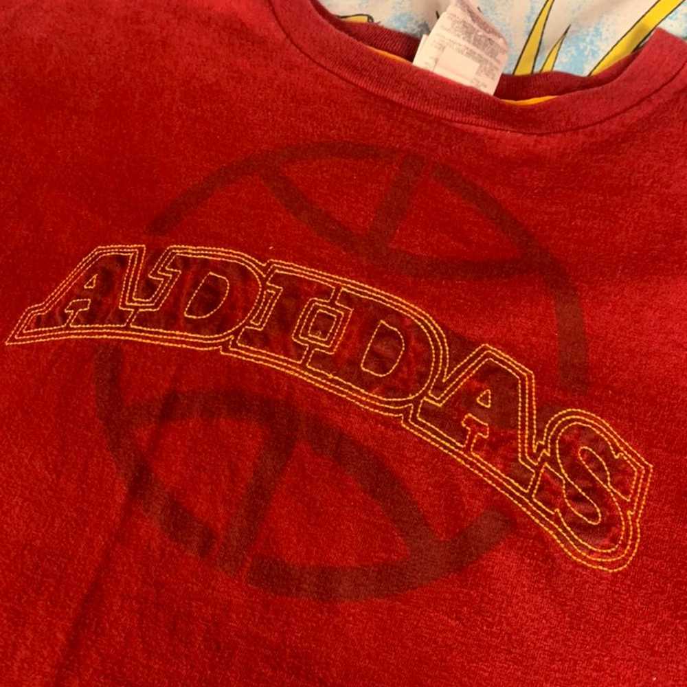Vintage Mens Adidas Y2K Embroidered Basketball Te… - image 2