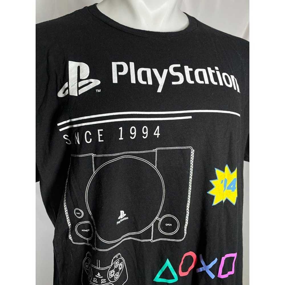 Sony Playstation 1994 Logo Black T Shirt Men's XL - image 2