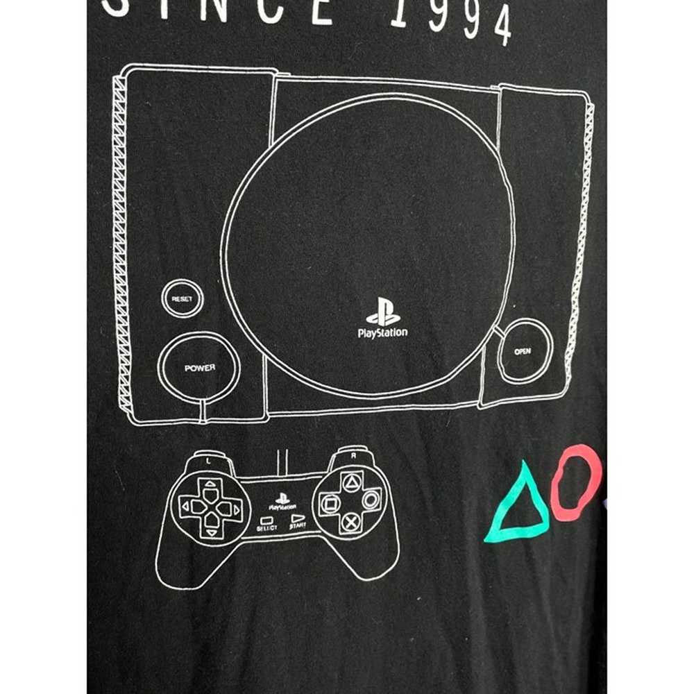 Sony Playstation 1994 Logo Black T Shirt Men's XL - image 3