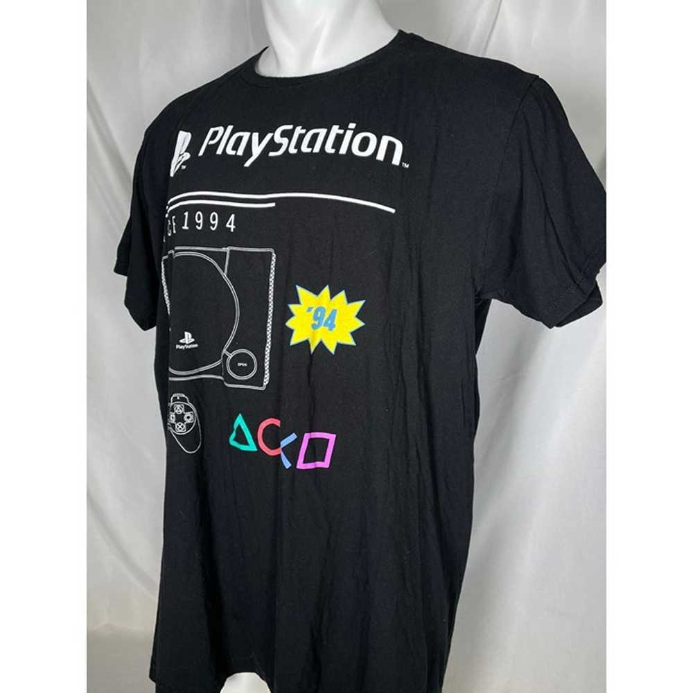 Sony Playstation 1994 Logo Black T Shirt Men's XL - image 5