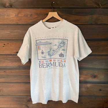 Vintage 90s Bermuda T-Shirt - image 1