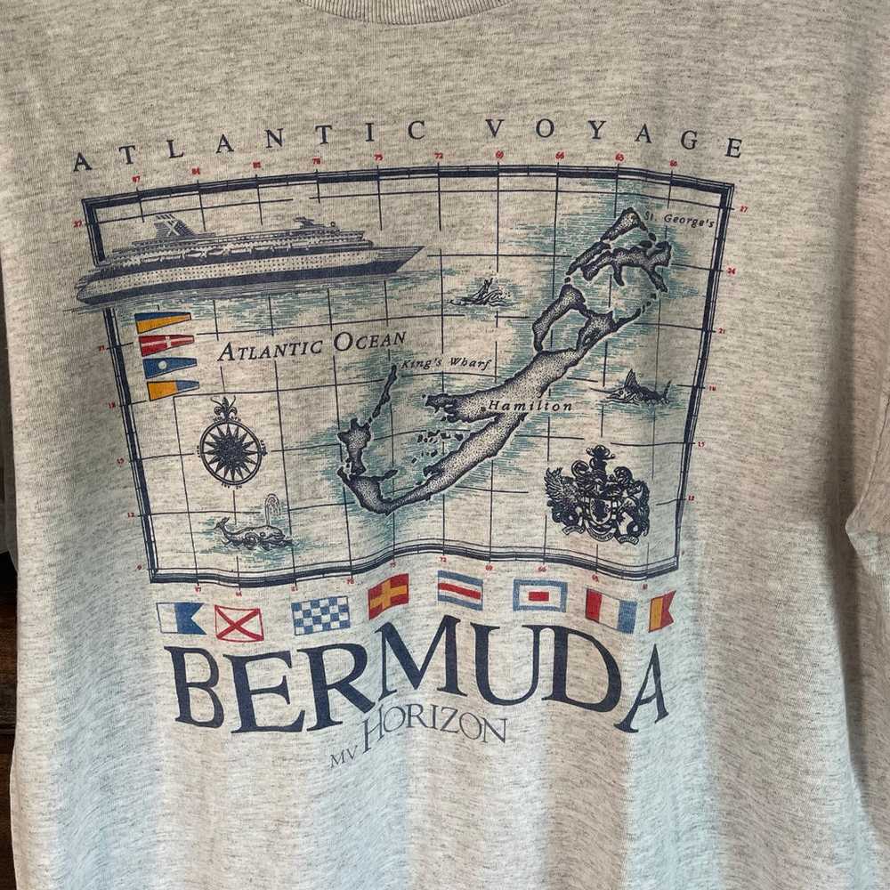 Vintage 90s Bermuda T-Shirt - image 3